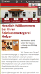 Mobile Screenshot of metzgerei-holzer.de